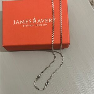 James Avery Silver Horseshoe Necklace